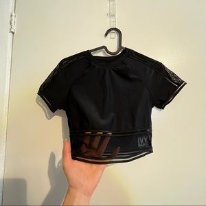 Ivy Park black athletic top